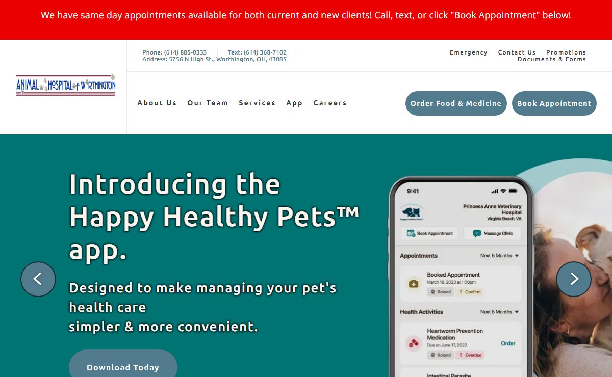 Homepage | Animal Hospital of Worthington
