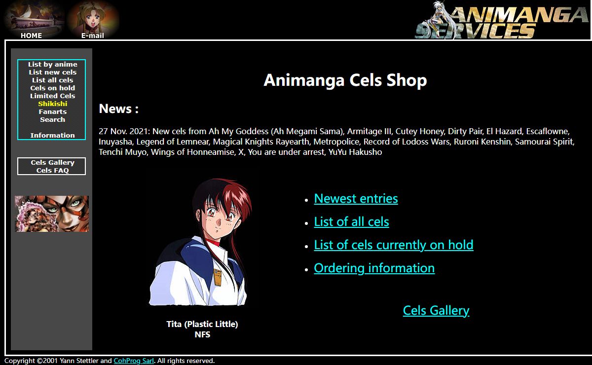 Animanga - Anime Cels for sale