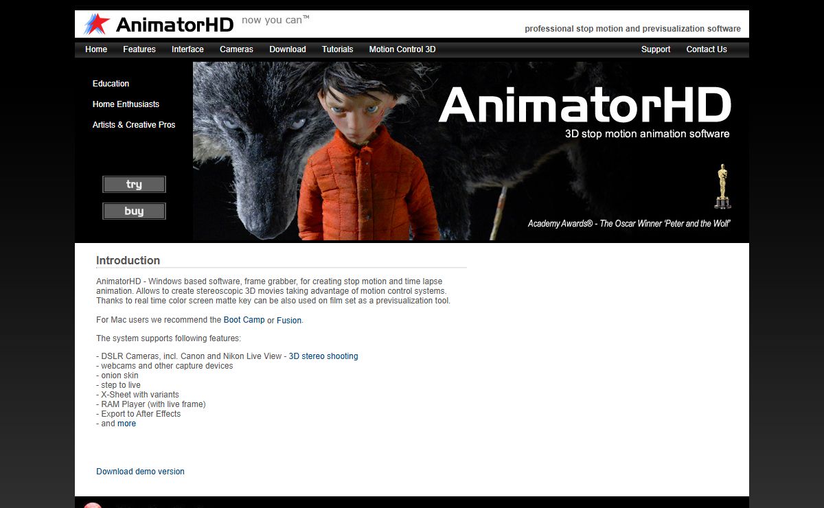 AnimatorHD - 3D Stop Motion Animation and Time Lapse Software