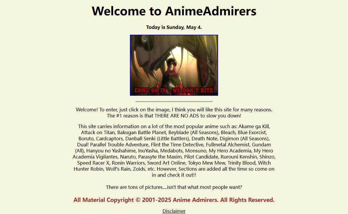 Anime Admirers