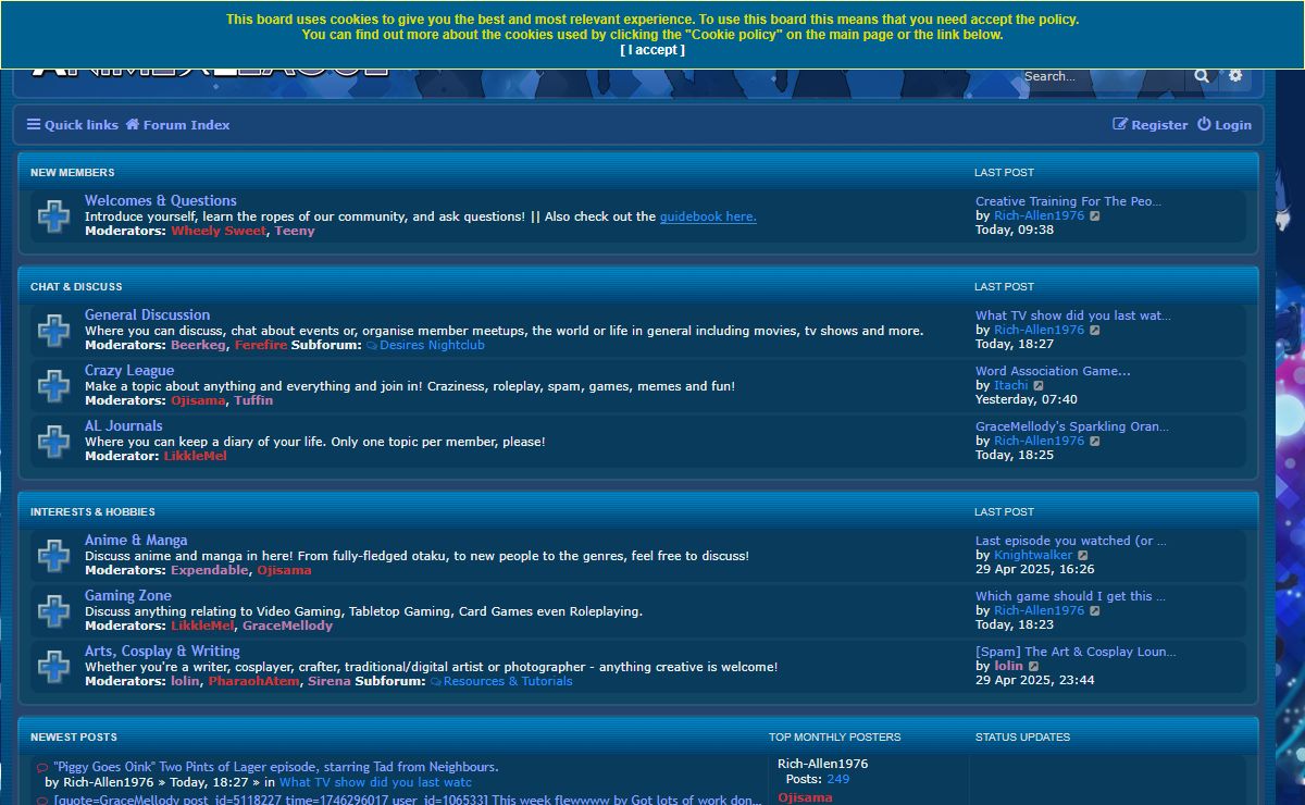 Animeleague - Forum Index