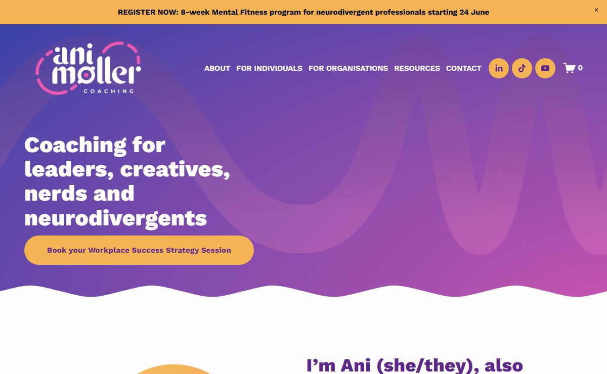 Ani Møller Coaching - for leaders, creatives, nerds and neurodivergents