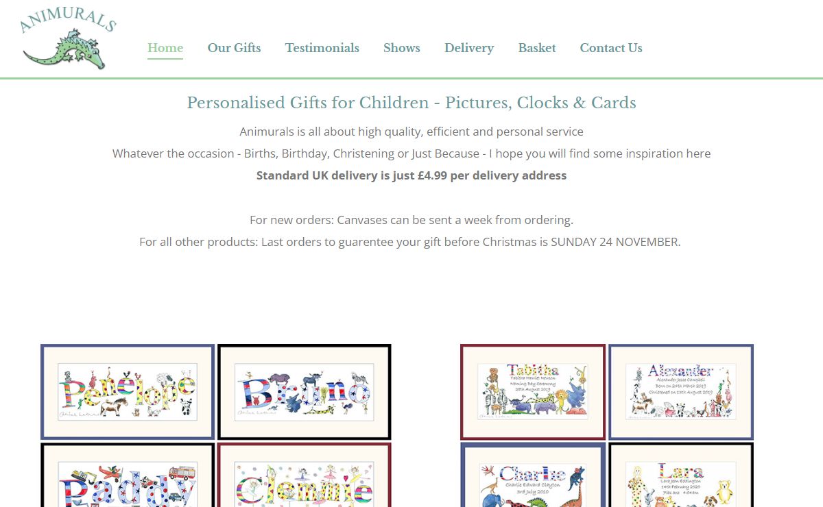 Personalised Gifts for Children & Adults - Animurals