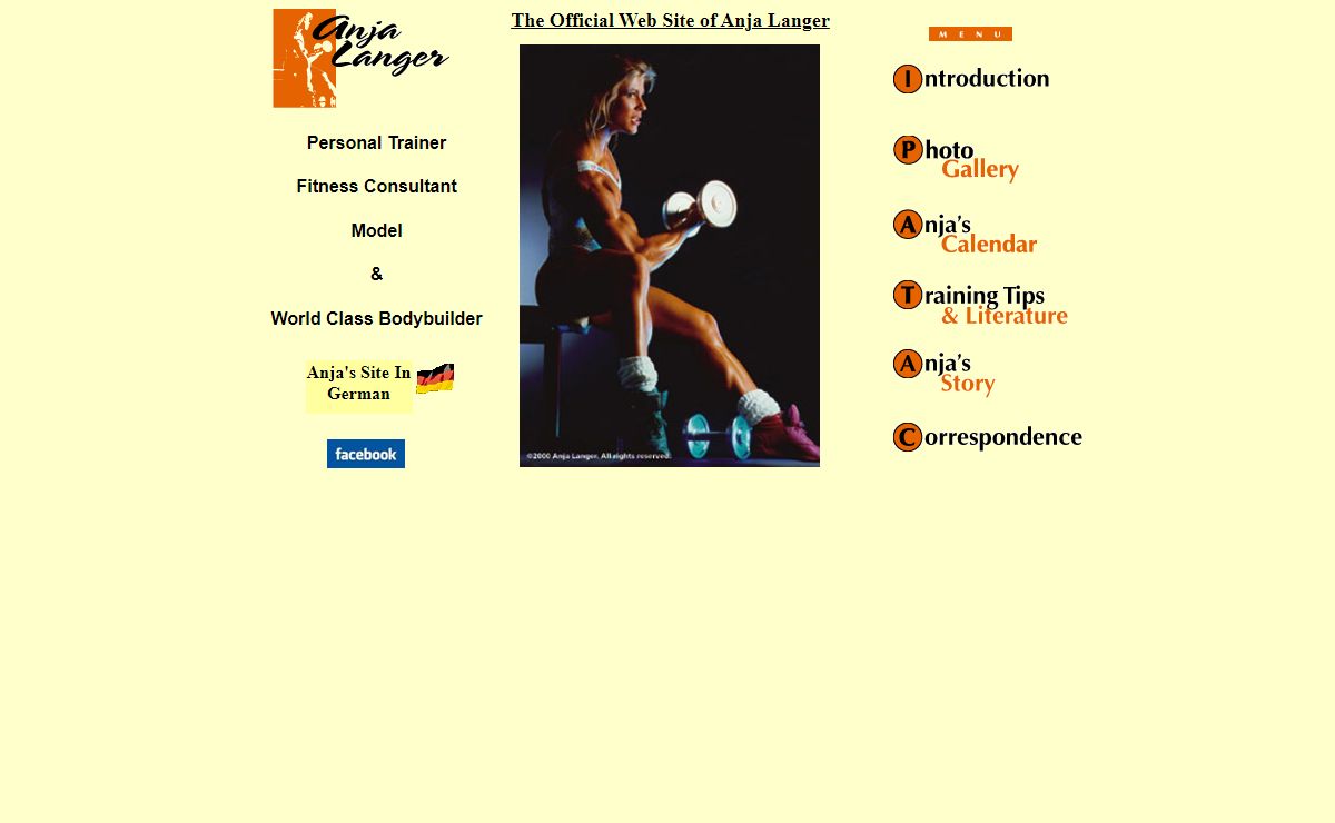 Anja Langer Web Page