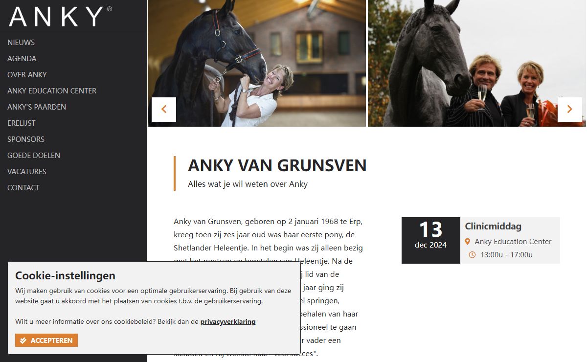 Welkom op de website van Anky van Grunsven