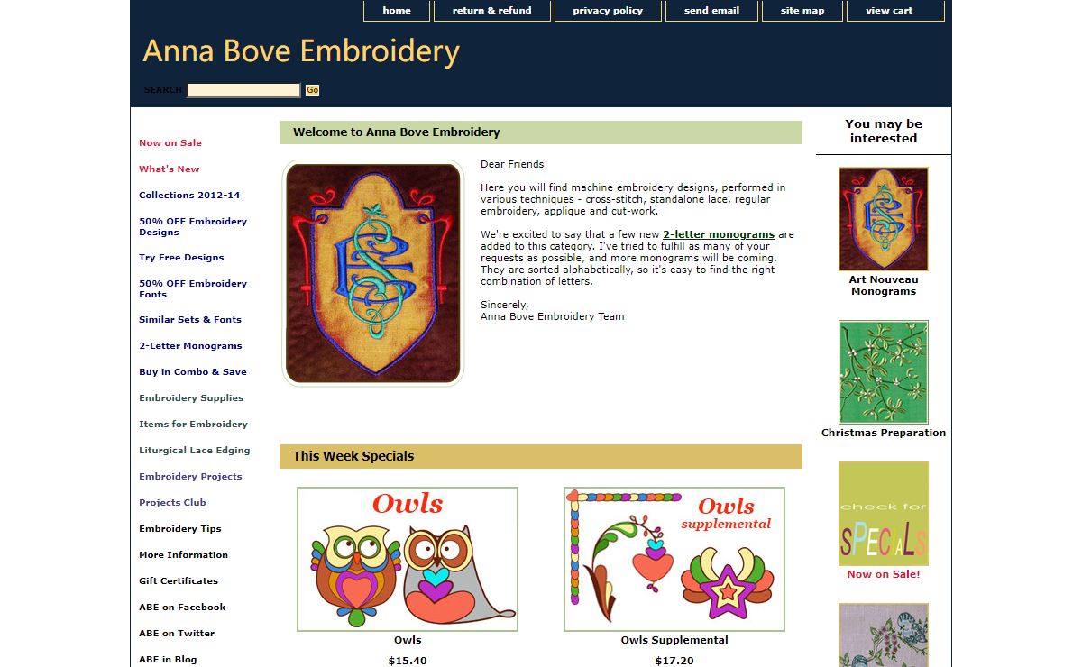 Machine Embroidery Designs and Supplies