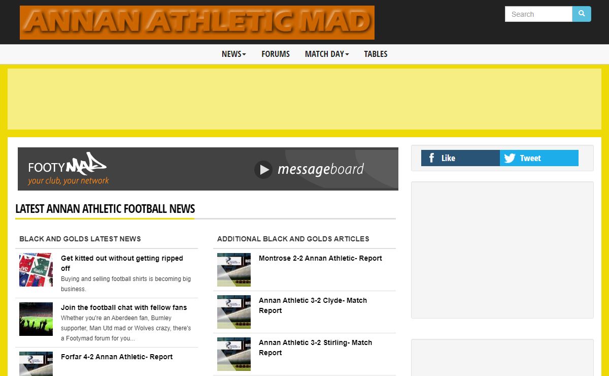 Annan Athletic News - Annan Athletic Mad