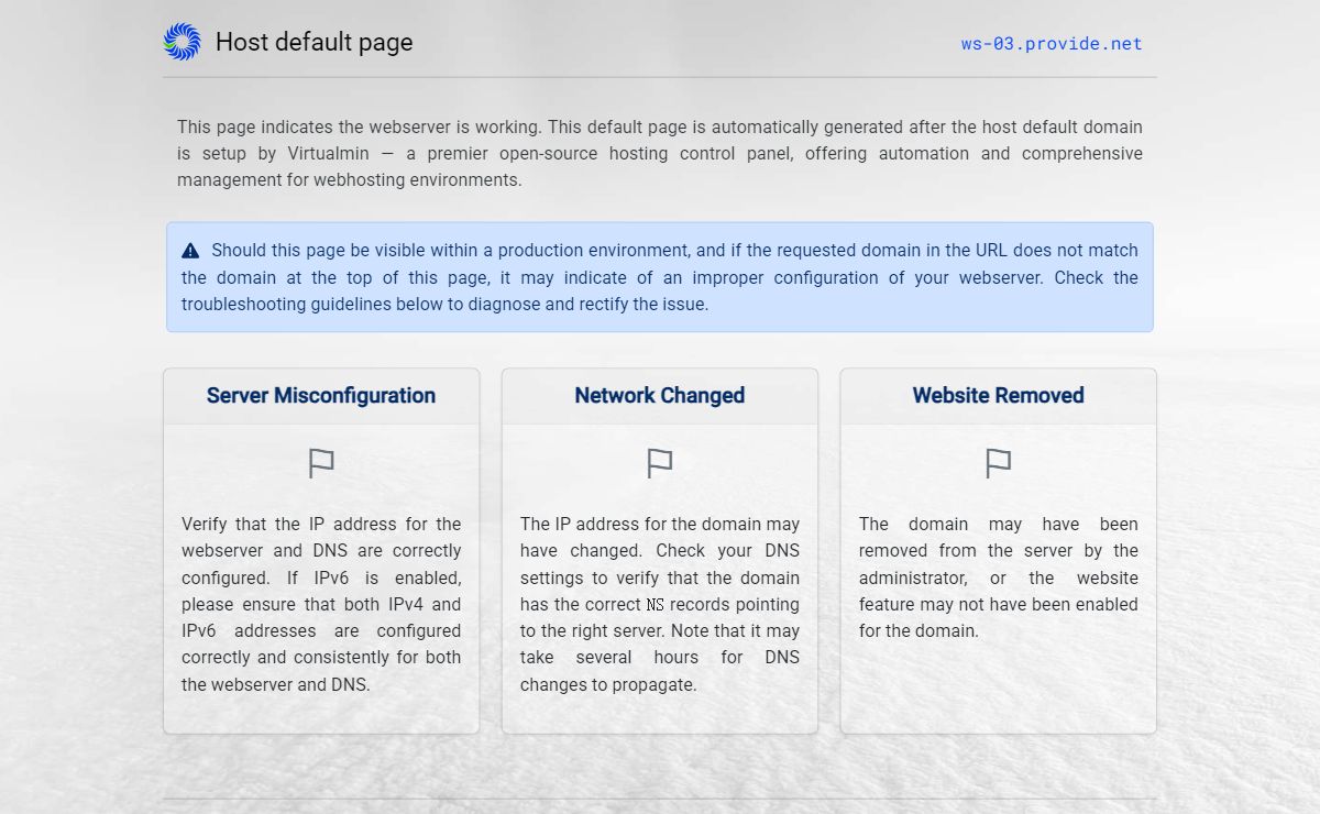 ws-03.provide.net — Host default page