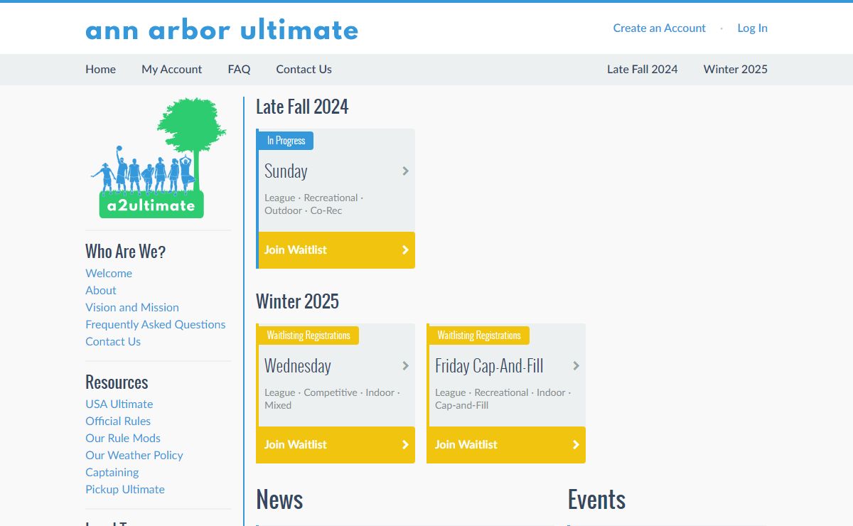 Ann Arbor Ultimate (A2U)