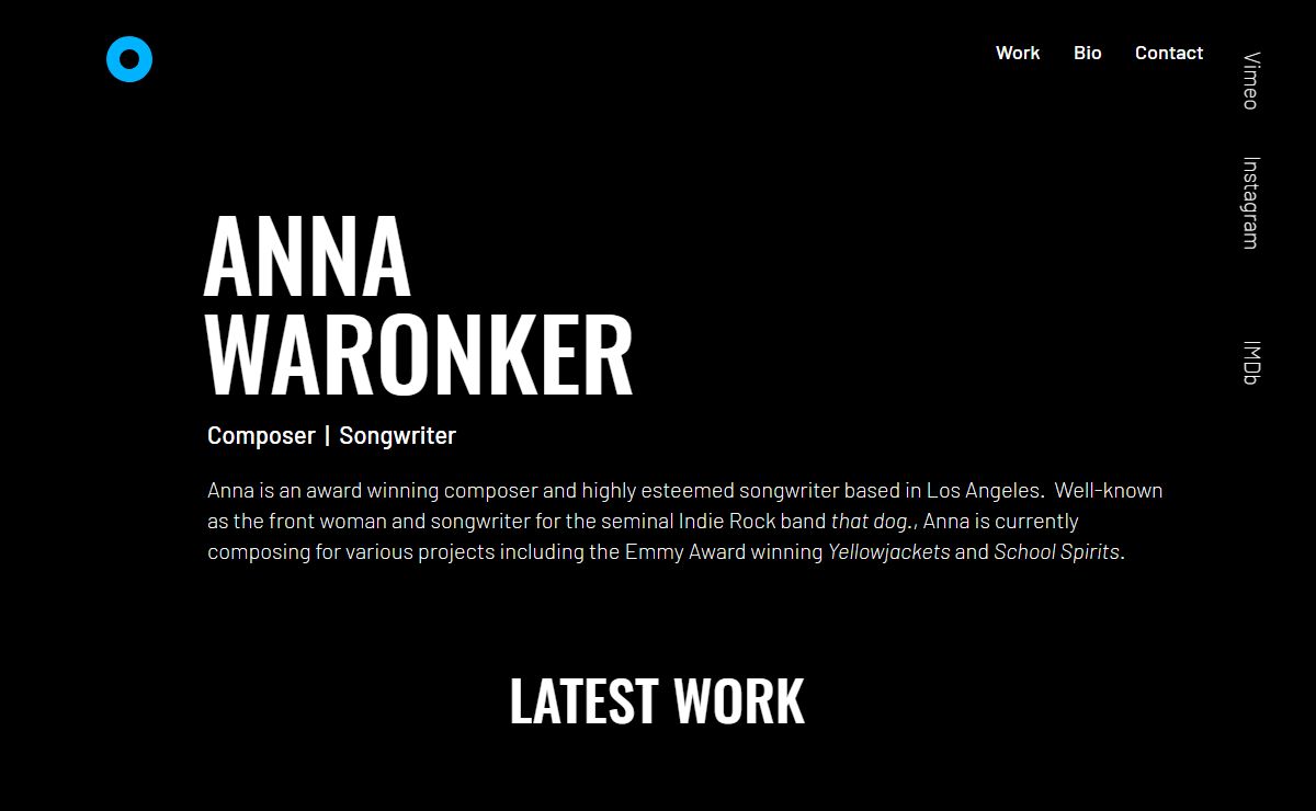 Anna Waronker | Music Composer