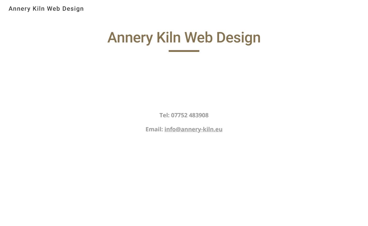Annery Kiln Web Design