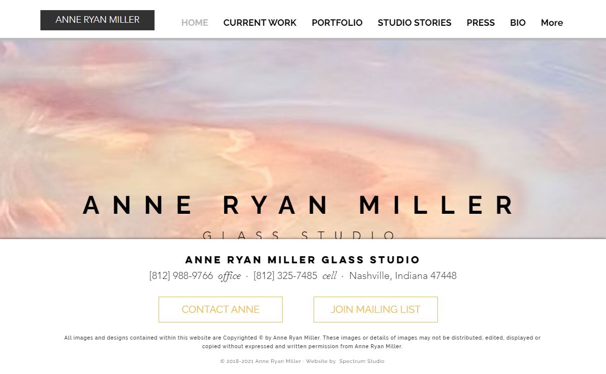 Art/Glass Studio I Anne Ryan Miller I Nashville, Indiana
