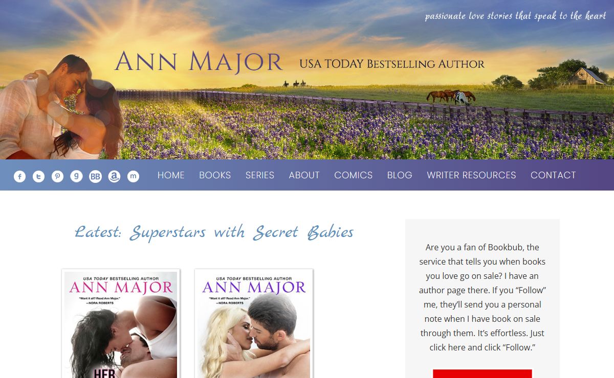 Ann Major, USA Today Bestselling Author of Contemporary Romance and Romantic Suspense