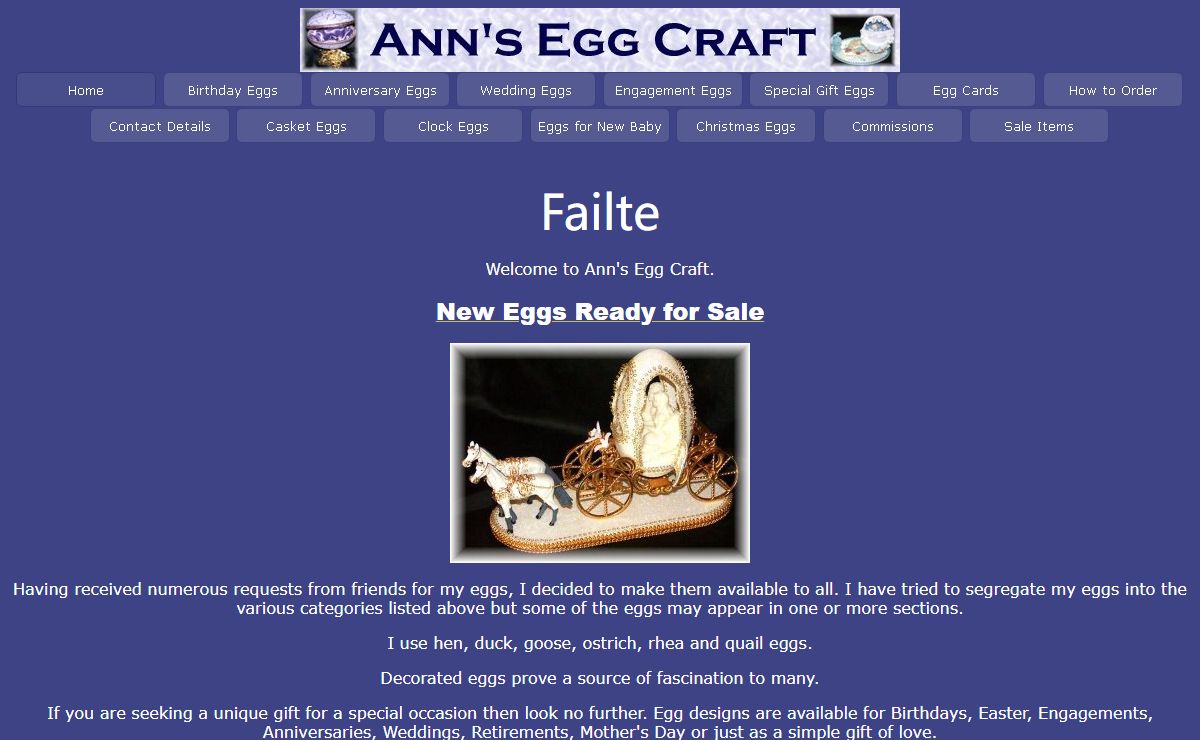 Ann's Egg Craft - Decorated eggs. The perfect gift for any occasion
