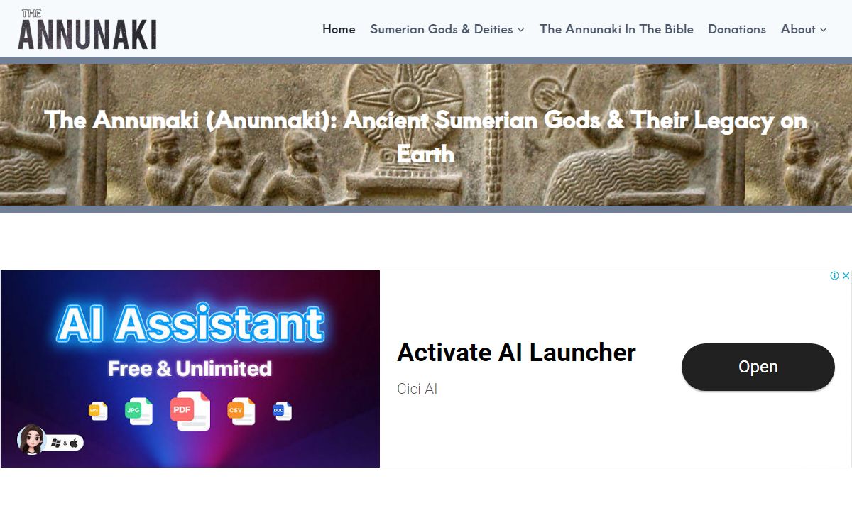 The Annunaki (Anunnaki) | Ancient Sumerians Role In Humanity