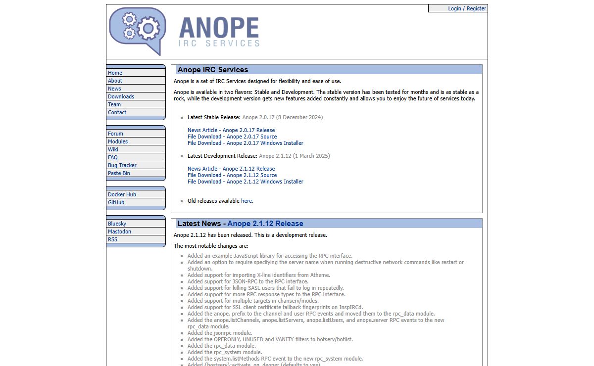 Anope IRC Services