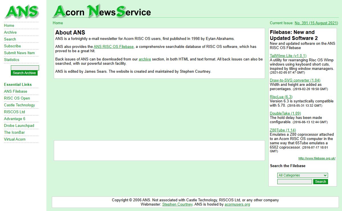 ANS - RISC OS News Archive