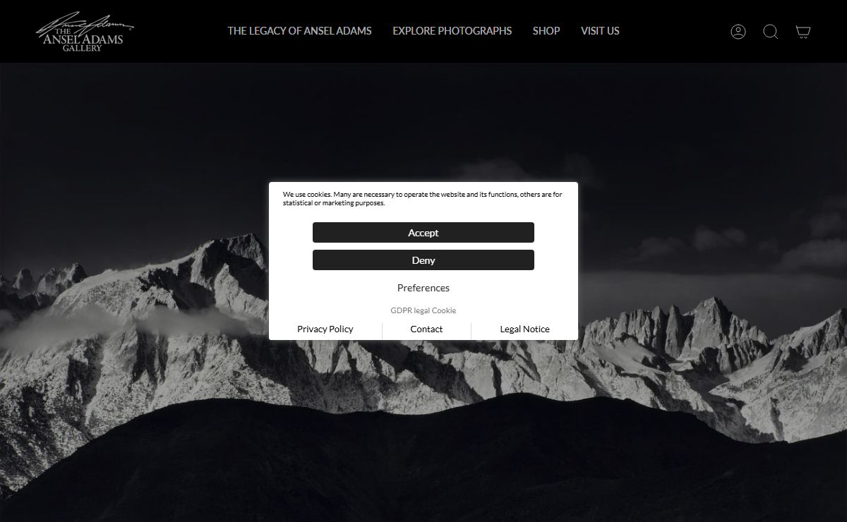 Shop Original Ansel Adams Photographs, Prints Online - Store – The Ansel Adams Gallery