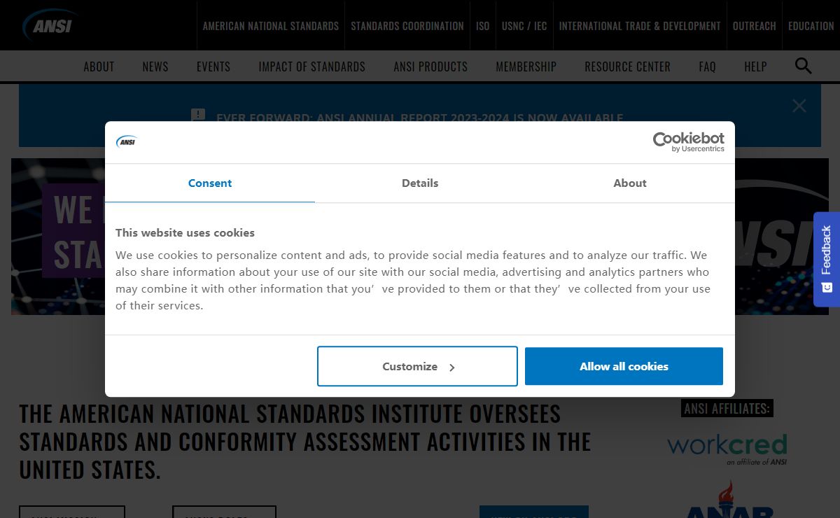 American National Standards Institute - ANSI Home