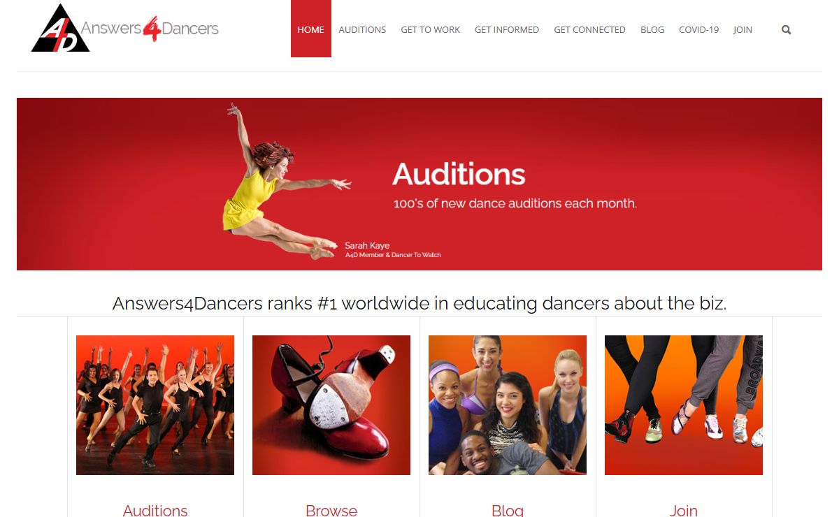 100s of Dance Auditions & Career Advice