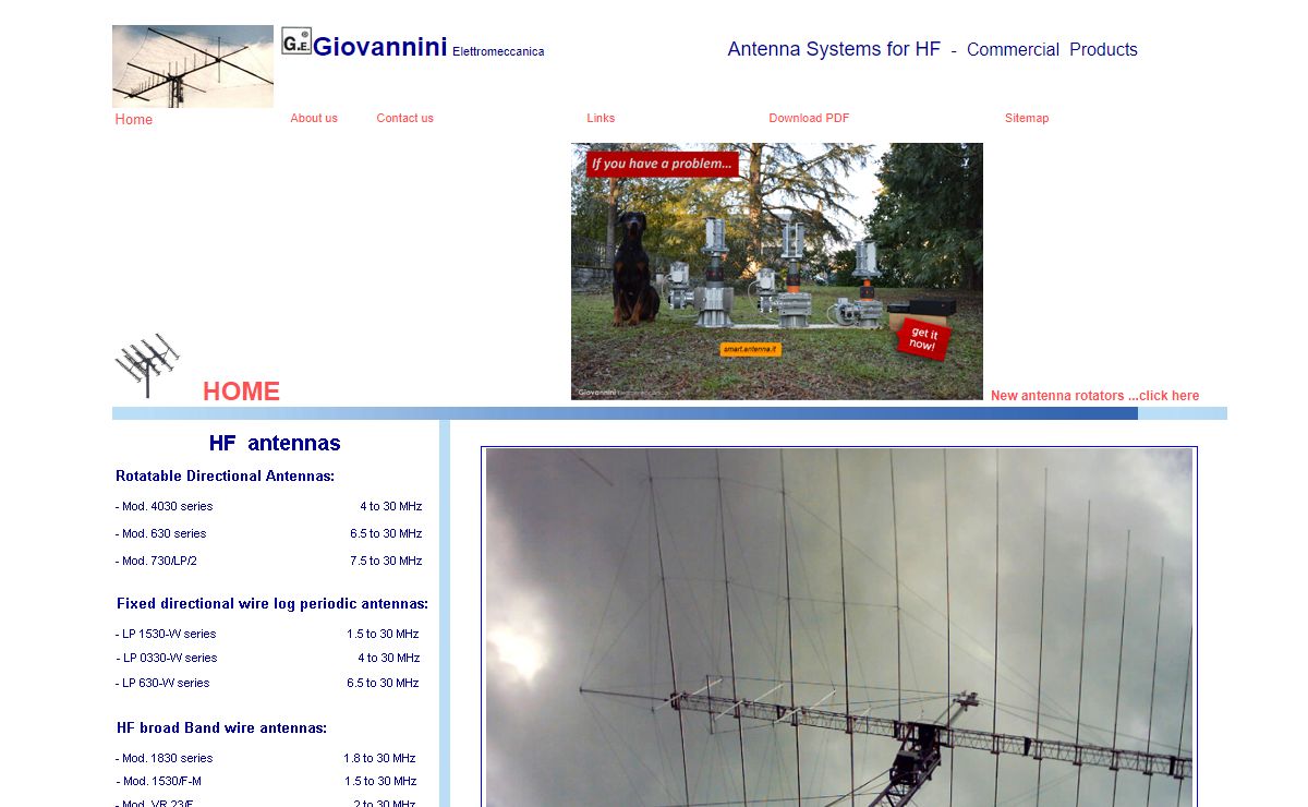 Giovannini Elettromeccanica - Military and Commercial antenna systems for HF
