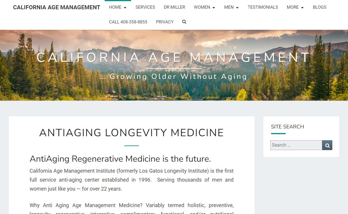 AntiAging Longevity Medicine - California Age Management