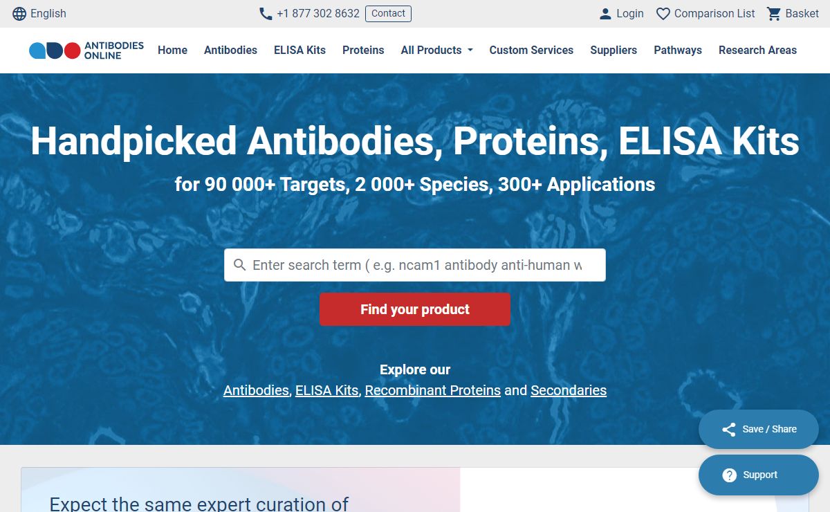 Hand-picked Antibodies, ELISA Kits & Proteins for Research