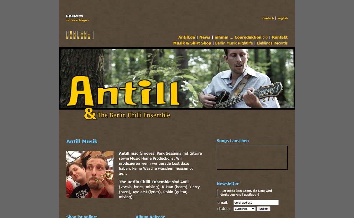 Antill & The Berlin Chilli Ensemble ;-) Musik Produktion Berlin