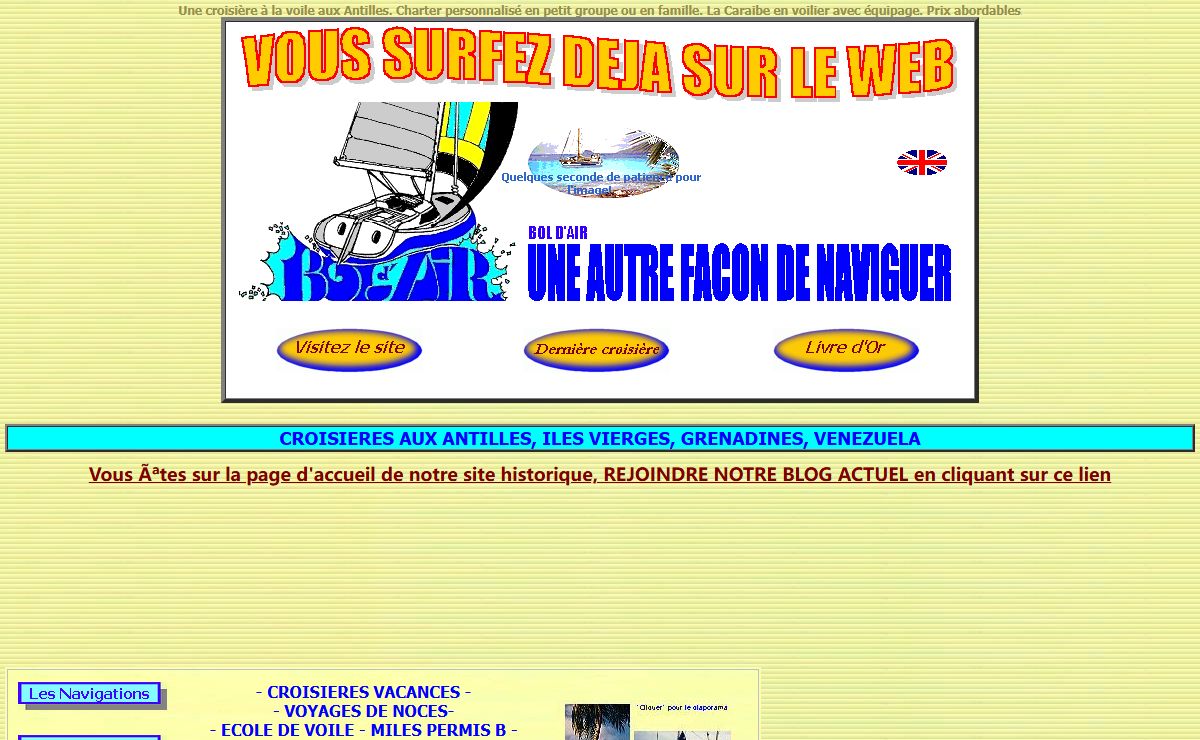 Antilles, vos vacances aux Caraibes, croisière à la voile à bord du voilier Bol d'Air