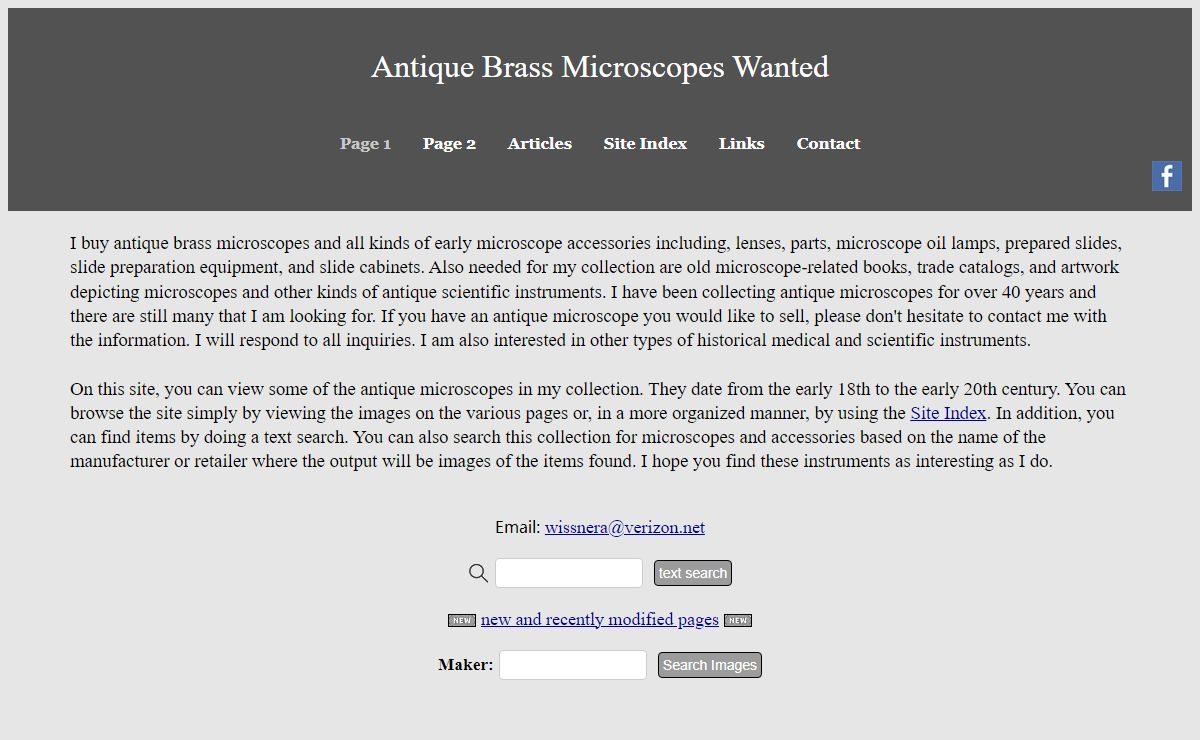 Antique Brass Microscopes Wanted