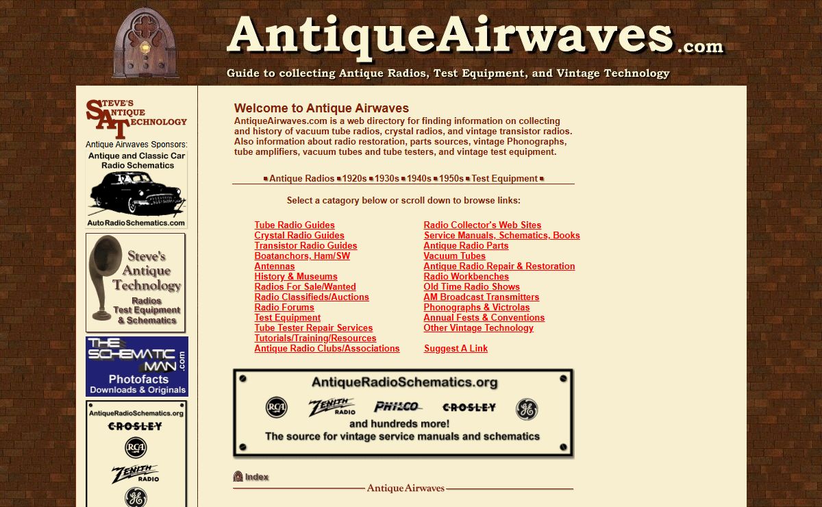 Antique Radio Information and Links, Antique Airwaves