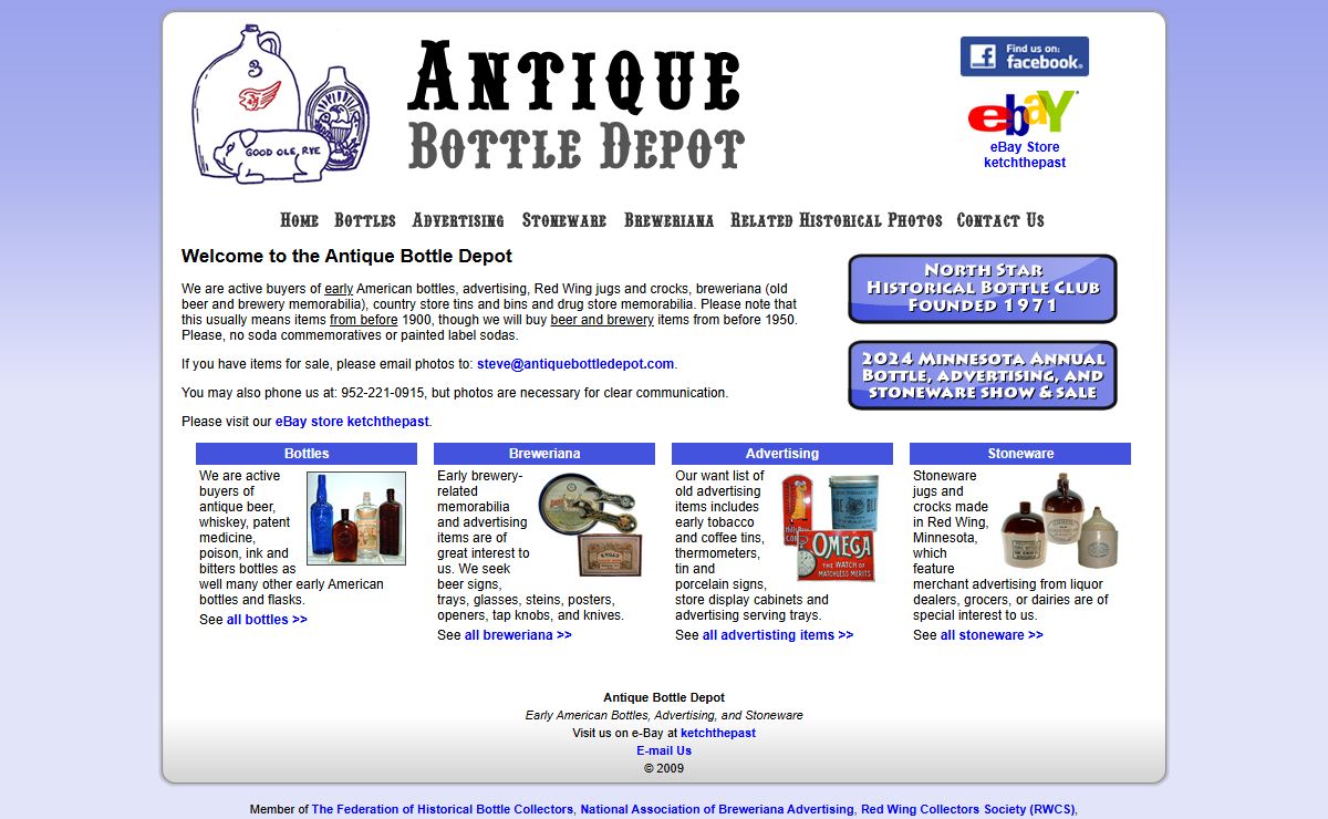 Antique Bottles : Collectible Bottles - Antique Bottle Depot
