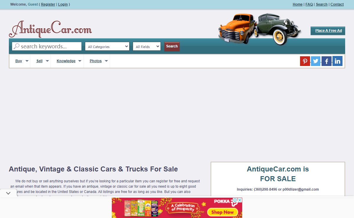 Antique, Vintage and Classic Cars For Sale | Chevy Classic Cars For Sale | Ford Classic Cars For Sale