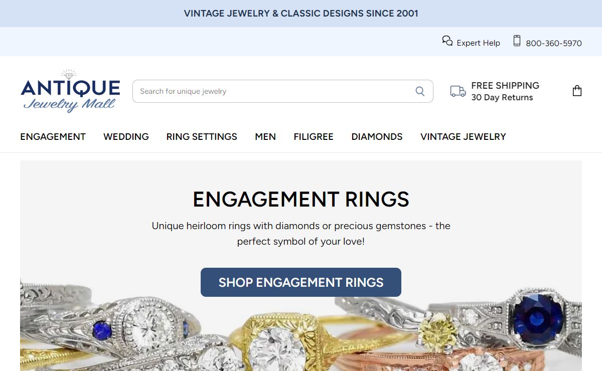 Fine Vintage & Antique Jewelry Online Since 2001: Antique Jewelry Mall