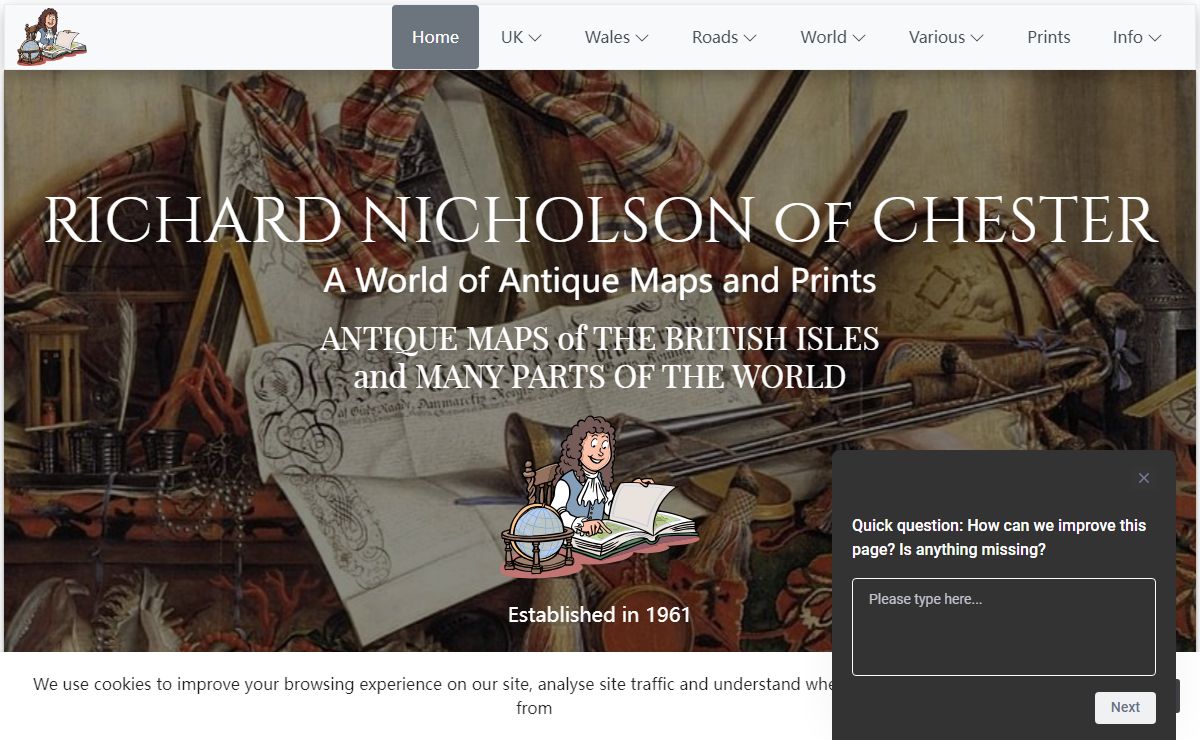 Antique Maps at Richard Nicholson of Chester