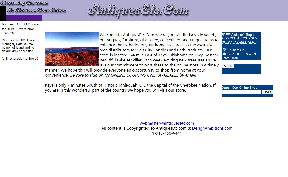 AntiquesEtc.Com variety of antiques, furniture, collectibles, glassware, unique items, enhance esthetics of home.