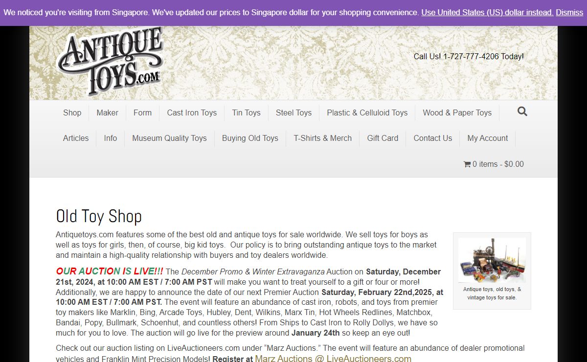 AntiqueToys.com – Antique Toys for Sale – Exceptional Antique Toys for Sale and Old Vintage Toys
