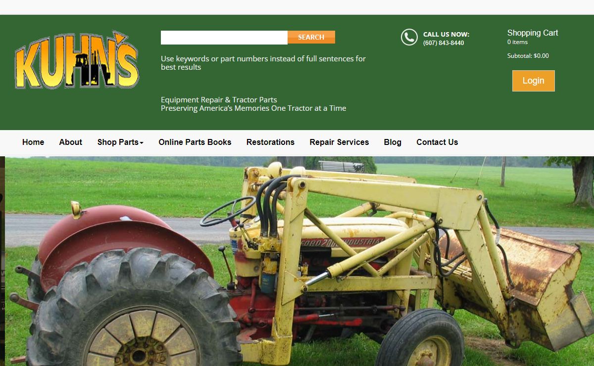 Antiquetractorsrus | Kuhn’s Online Ordering for Tractor Parts | Oxford, NY