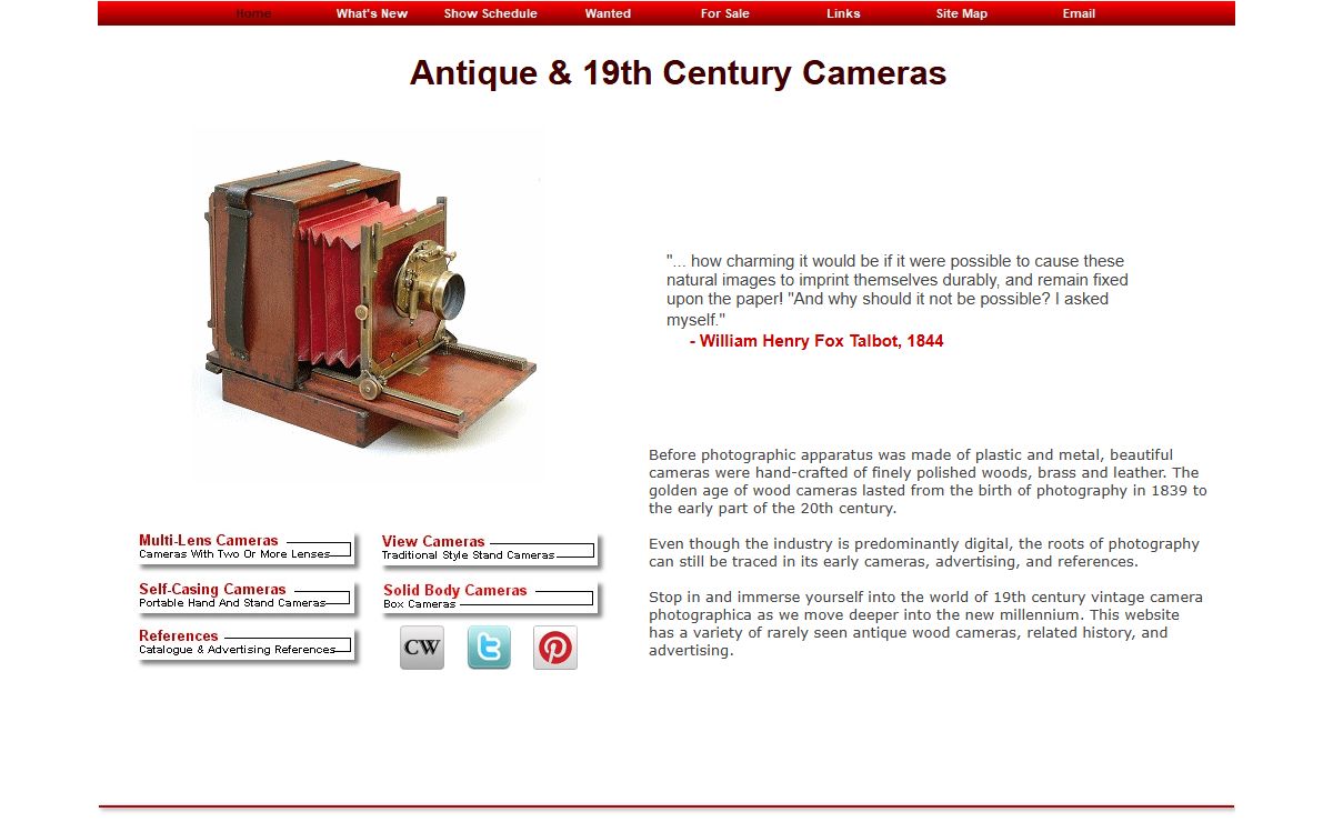 Antique & 19th Century Cameras