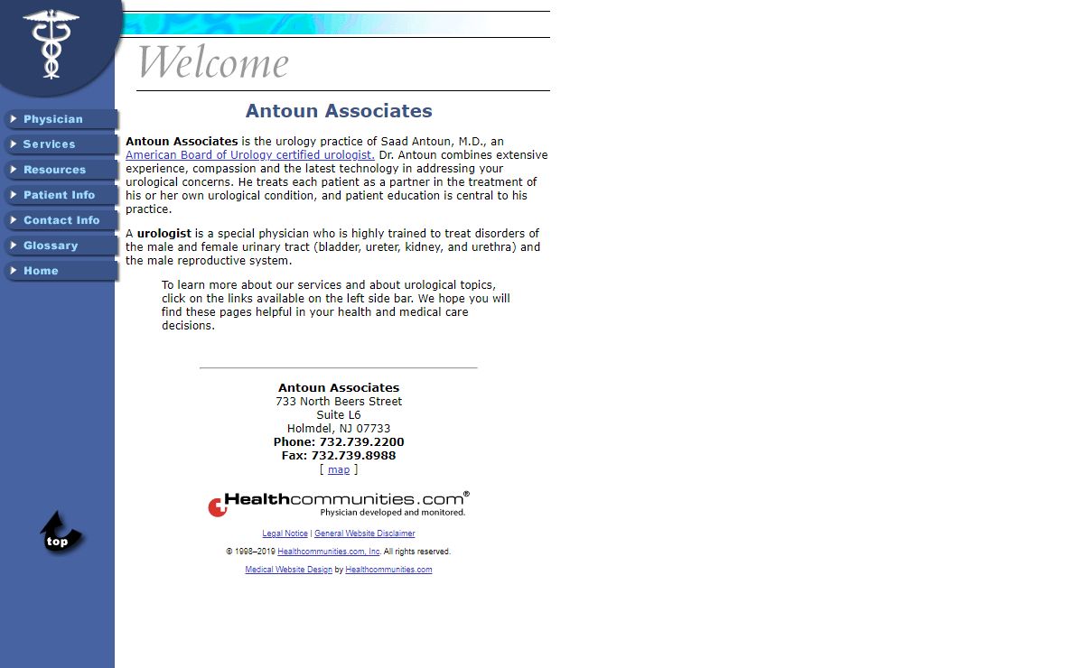 Antoun Associates - Urologist - Holmdel, NJ - Welcome