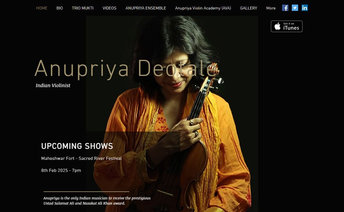 Indian Violinist Anupriya Deotale | Anupriyaviolin.com