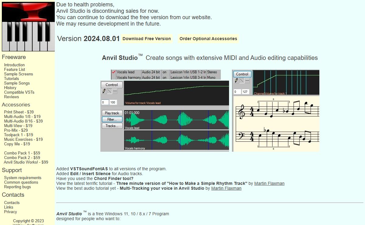 Anvil Studio | Free music composition, notation & MIDI-creation software
