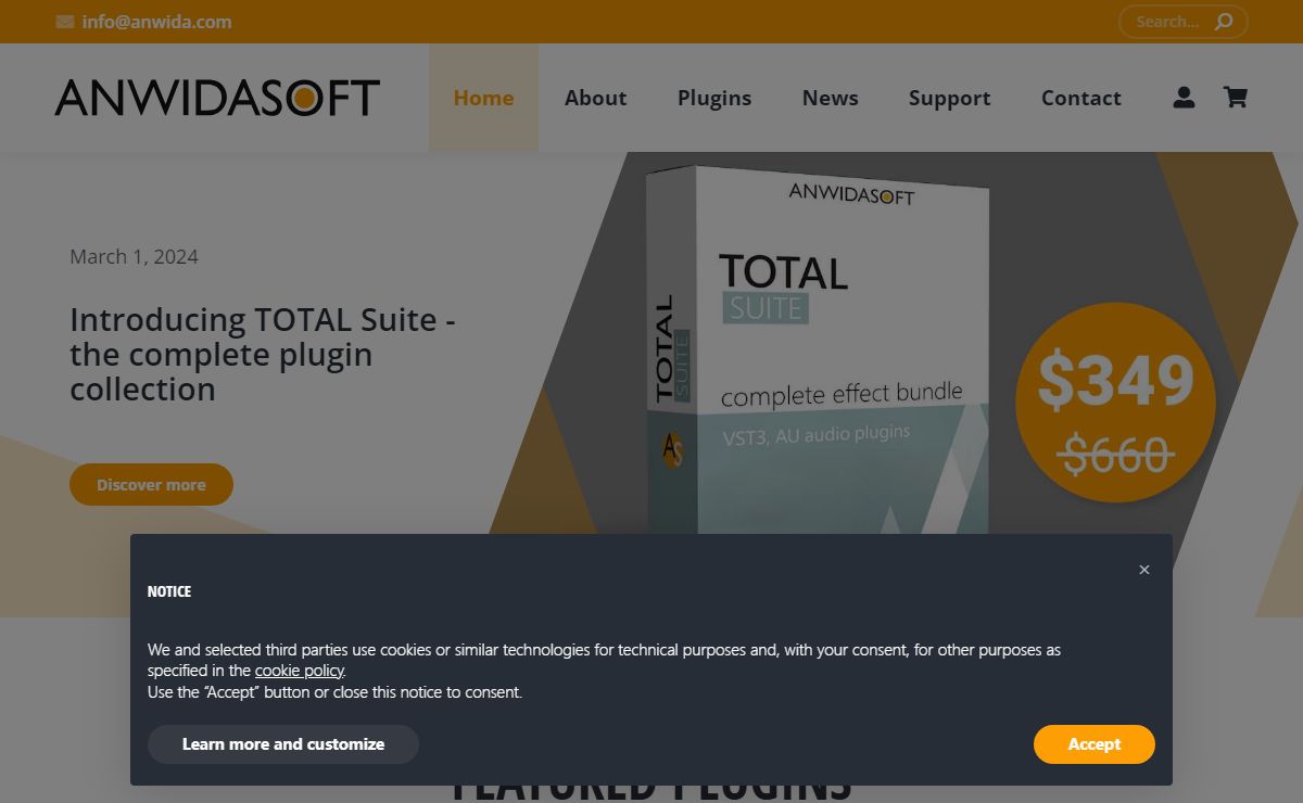 Audio Plugins for Mixing and Mastering - ANWIDA Soft