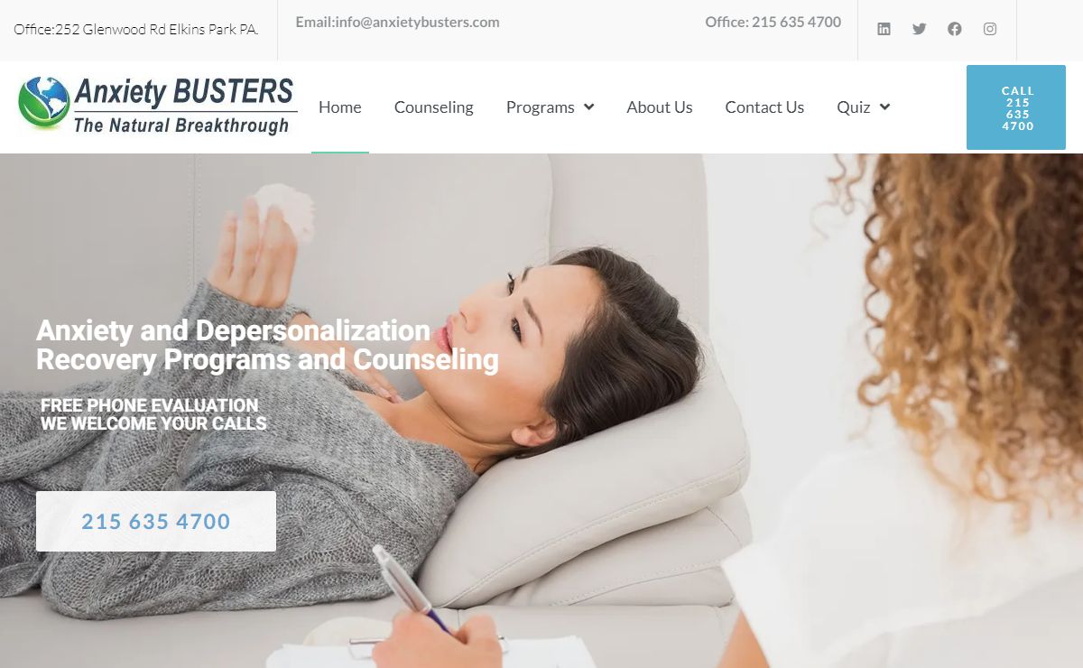 Anxiety and Depersonalization Recovery Programs and Counseling