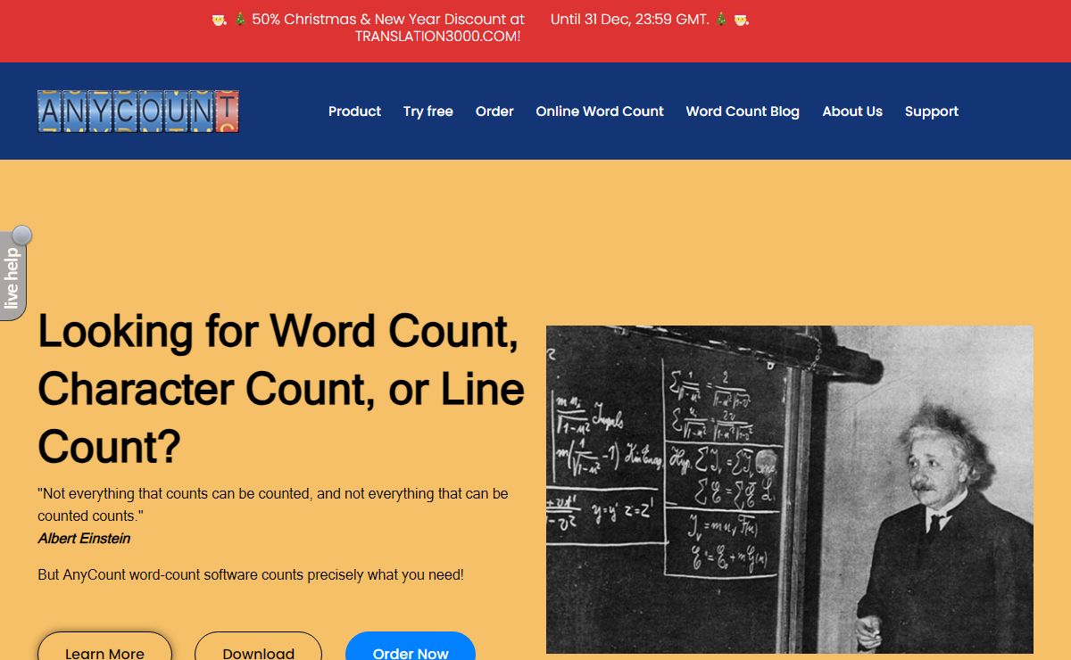 AnyCount is a Word Count Software. Character and Line Count Tool.