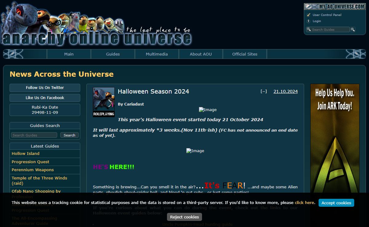 News Across the Universe • AO-Universe