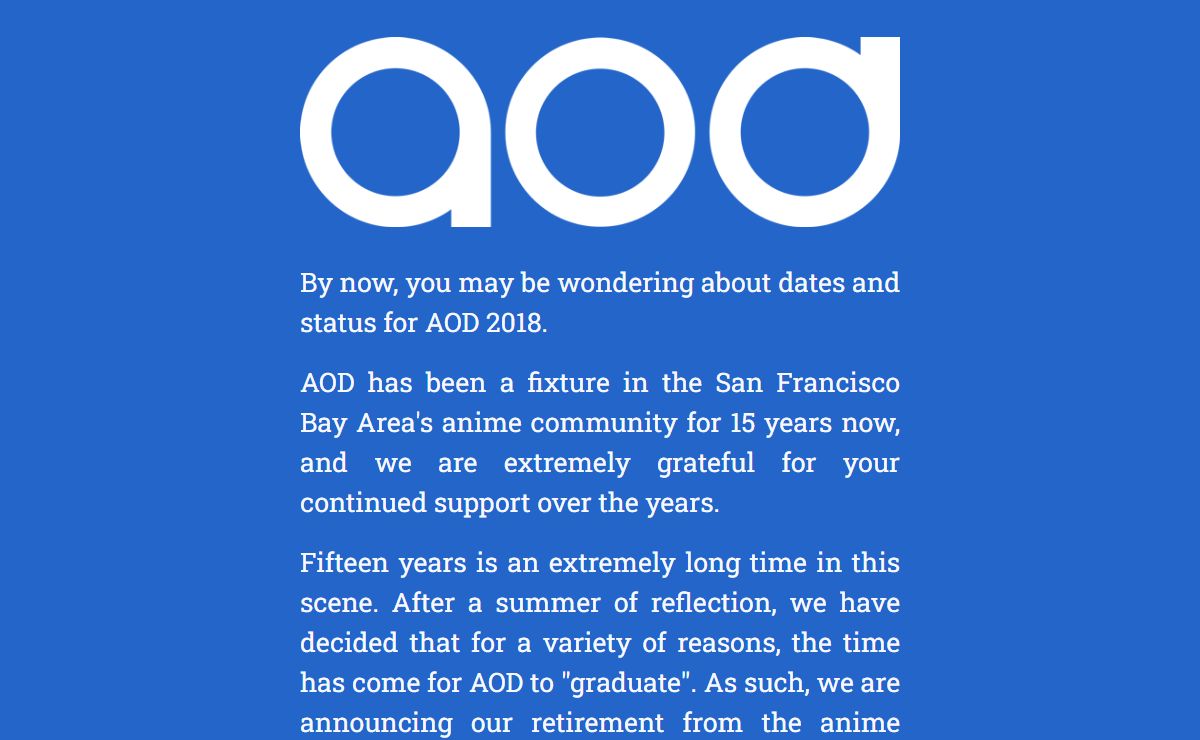 AOD | Anime, Video Game, and Cartoon Convention