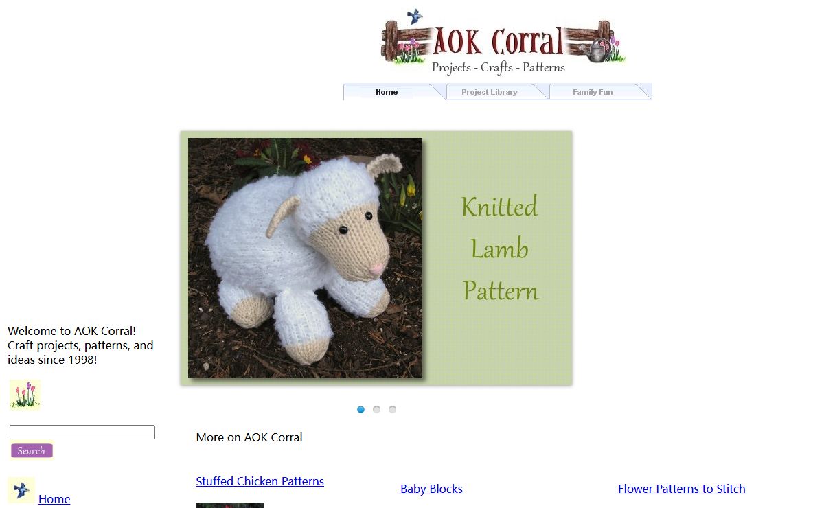AOK Corral - Craft Projects, Craft Patterns, Ideas, and How To Projects
