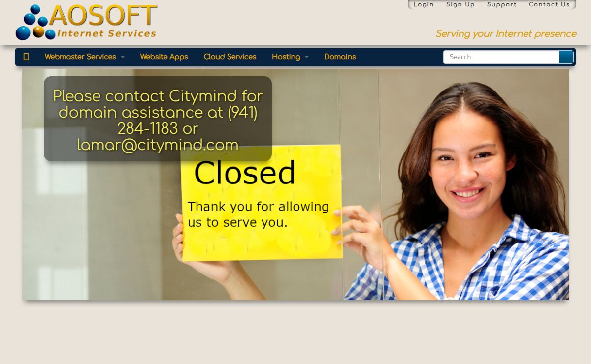 Aosoft Internet Services | Web Hosting - Website Development - Serving your Internet Presence