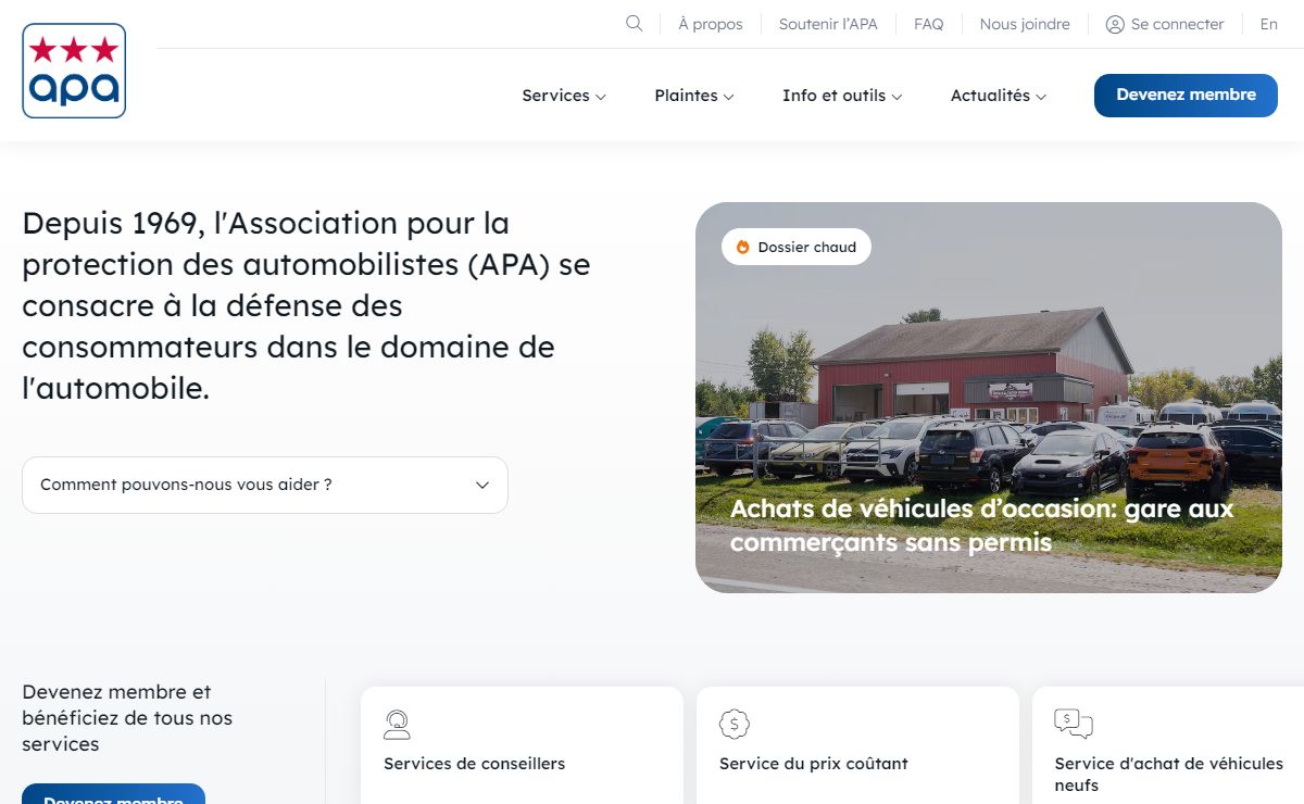 Accueil - Association pour la protection des automobilistes